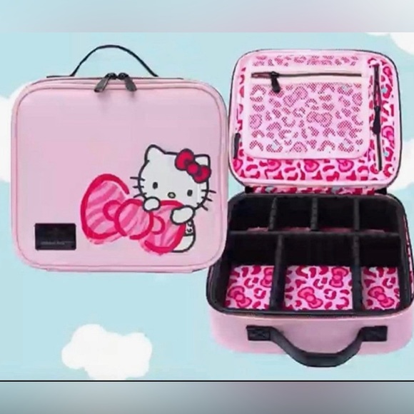 💖SOLD💖Hello Kitty Impressions Makeup Case Beauty Storage Pink - Picture 5 of 6